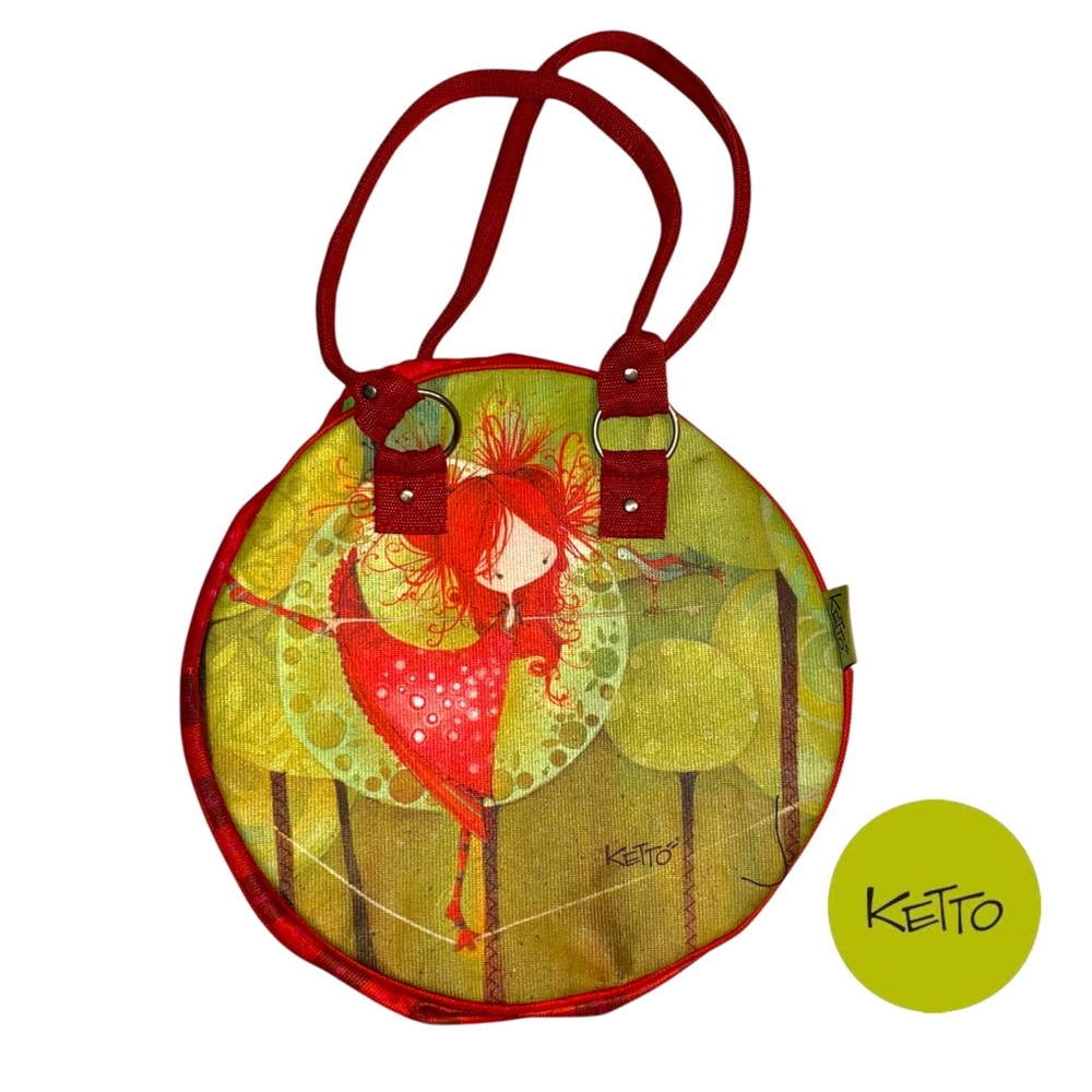 🇨🇦 ⚜️ Lovely Ketto “La funambule” Round Shoulder Bag